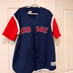 Red Sox Navy and Red Baseball Jersey